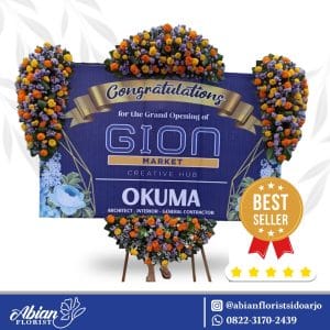 papan bunga selamat sukses abian florist sidoarjo