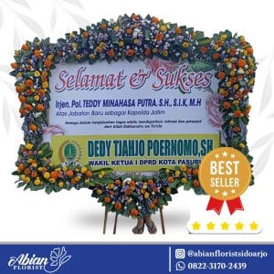 papan bunga selamat sukses Abian Florist Sidoarjo