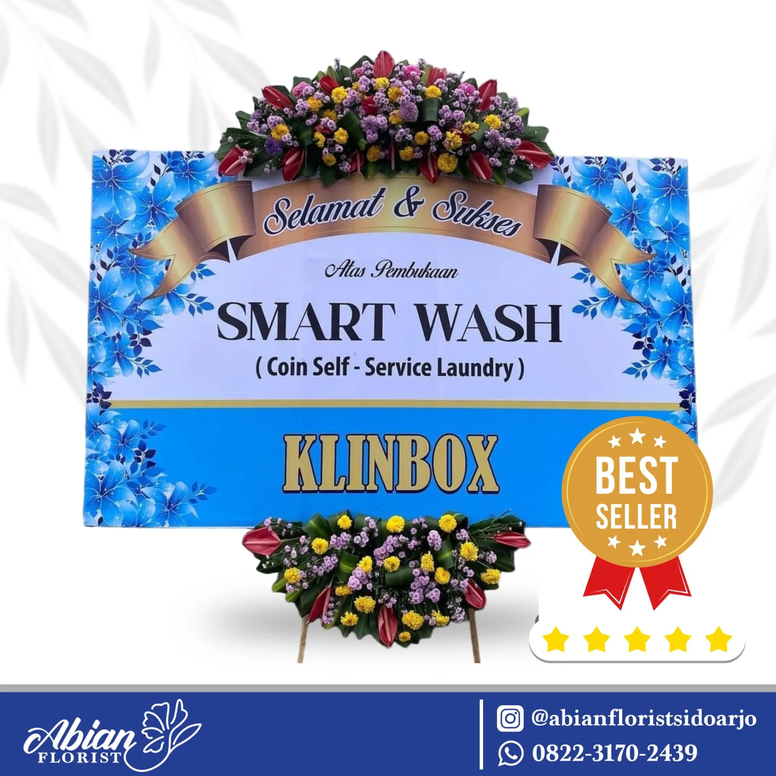 papan bunga selamat sukses Abian Florist Sidoarjo