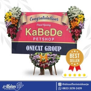 papan bunga selamat sukses abian florist sidoarjo