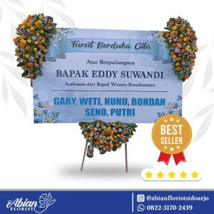 Papan Bunga Duka Cita Abian Florist Sidoarjo