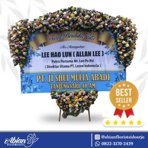 Papan Bunga Duka Cita Abian Florist Sidoarjo