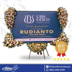 papan bunga duka cita Abian Florist Sidoarjo