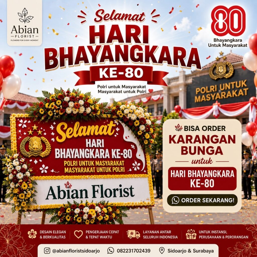 Karangan Bunga Untuk Hari Bhayangkara