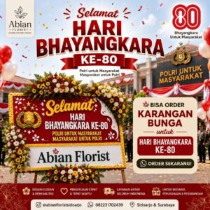 Karangan Bunga Untuk Hari Bhayangkara
